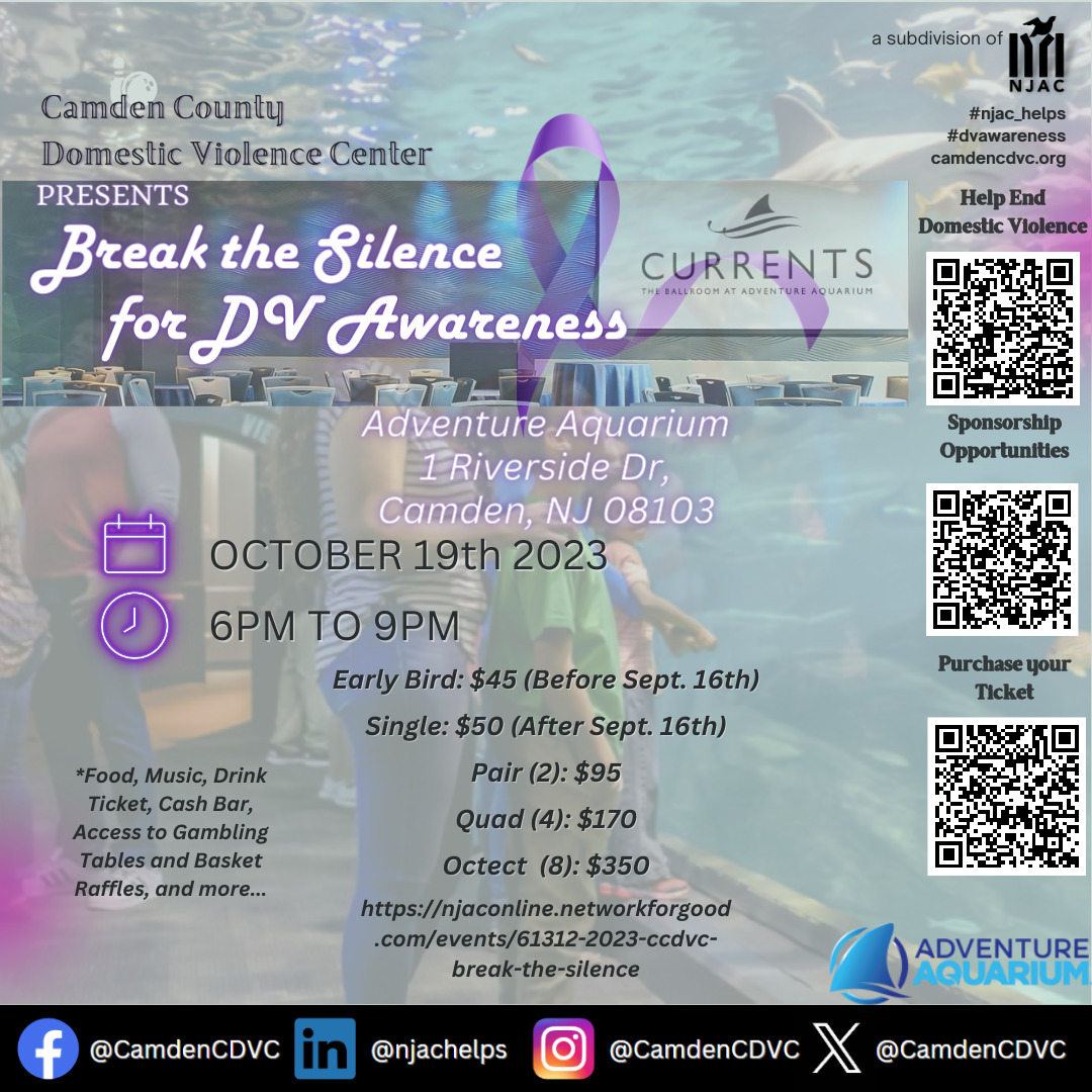 Camden County Domestic Violence Center Presents; Break the Silence for DV Awareness